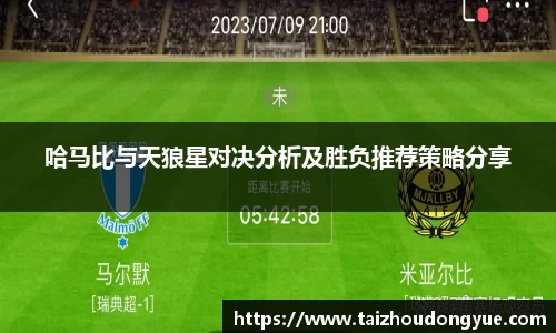 哈马比与天狼星对决分析及胜负推荐策略分享